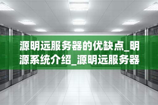 源明远服务器的优缺点_明源系统介绍_源明远服务器的优缺点分析
