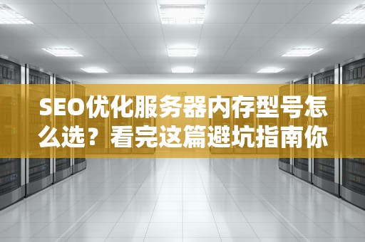 SEO优化服务器内存型号怎么选？看完这篇避坑指南你也能成老司机！