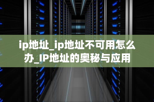 ip地址_ip地址不可用怎么办_IP地址的奥秘与应用