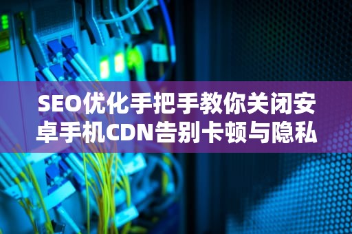 SEO优化手把手教你关闭安卓手机CDN告别卡顿与隐私焦虑的终极指南