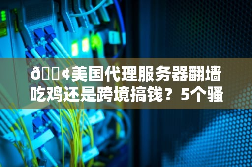 📢美国代理服务器翻墙吃鸡还是跨境搞钱？5个骚操作看完直呼好家伙！