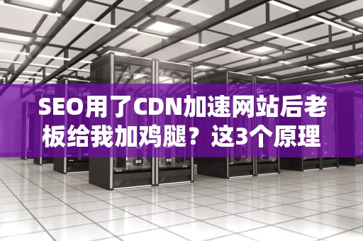 SEO用了CDN加速网站后老板给我加鸡腿？这3个原理让程序员都笑出鹅叫