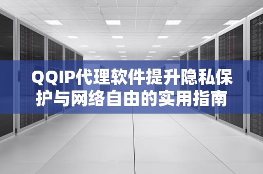 QQIP代理软件提升隐私保护与网络自由的实用指南