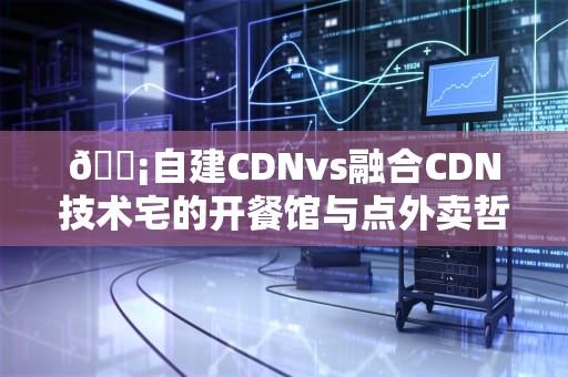 📡自建CDNvs融合CDN技术宅的开餐馆与点外卖哲学