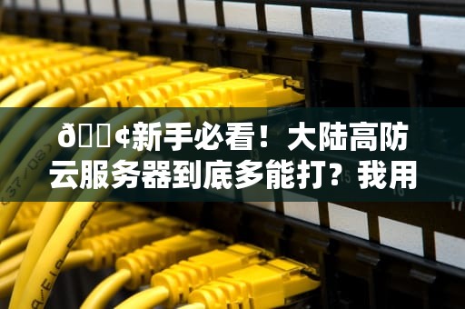 📢新手必看！大陆高防云服务器到底多能打？我用快递站和超市给你讲明白了