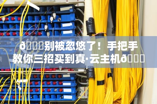 📖别被忽悠了！手把手教你三招买到真·云主机📖