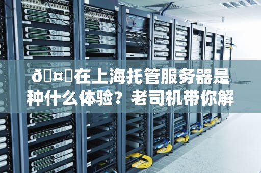 🤖在上海托管服务器是种什么体验？老司机带你解锁机房选型骚操作🤖