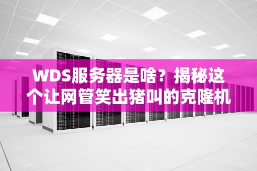 WDS服务器是啥？揭秘这个让网管笑出猪叫的克隆机甲（小白也能看懂的硬核科普）