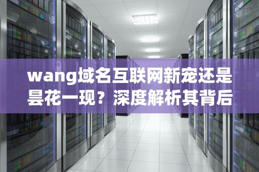 wang域名互联网新宠还是昙花一现？深度解析其背后的商业价值与未来趋势