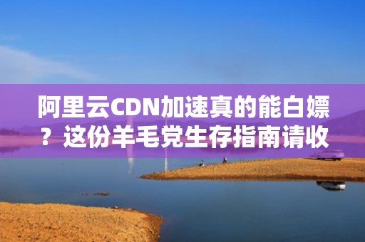 阿里云CDN加速真的能白嫖？这份羊毛党生存指南请收好（附实战案例）