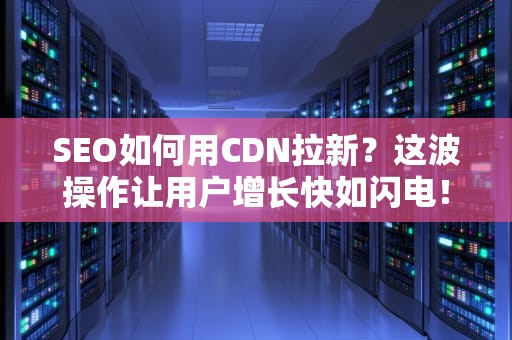SEO如何用CDN拉新？这波操作让用户增长快如闪电！