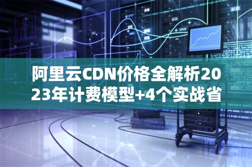 阿里云CDN价格全解析2023年计费模型+4个实战省钱技巧
