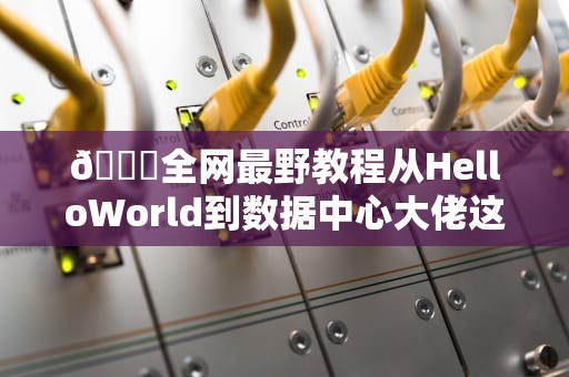 📚全网最野教程从HelloWorld到数据中心大佬这份服务器英语通关秘籍让你笑出腹肌！🍔