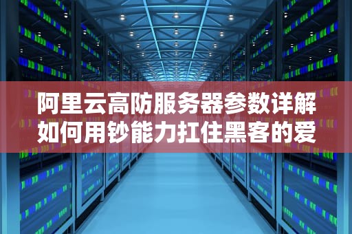 阿里云高防服务器参数详解如何用钞能力扛住黑客的爱的魔力转圈圈？