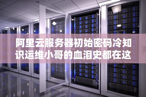 阿里云服务器初始密码冷知识运维小哥的血泪史都在这了！