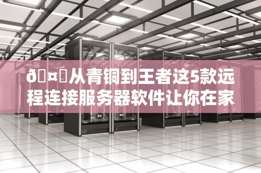 🤖从青铜到王者这5款远程连接服务器软件让你在家也能摸鱼搞运维🤖