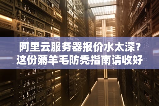 阿里云服务器报价水太深？这份薅羊毛防秃指南请收好
