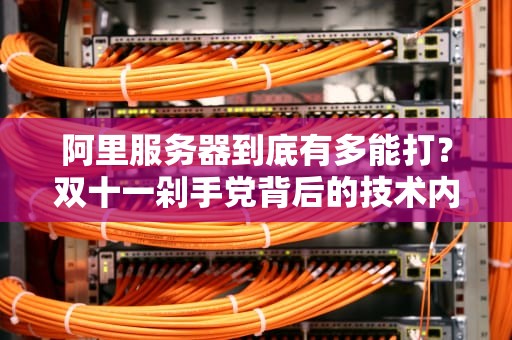 阿里服务器到底有多能打？双十一剁手党背后的技术内幕大起底