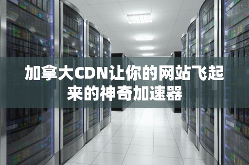 加拿大CDN让你的网站飞起来的神奇加速器