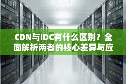 CDN与IDC有什么区别？全面解析两者的核心差异与应用场景