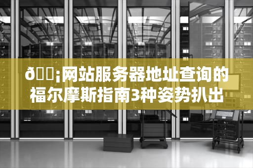📡网站服务器地址查询的福尔摩斯指南3种姿势扒出网站的家庭住址
