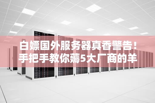 白嫖国外服务器真香警告！手把手教你薅5大厂商的羊毛