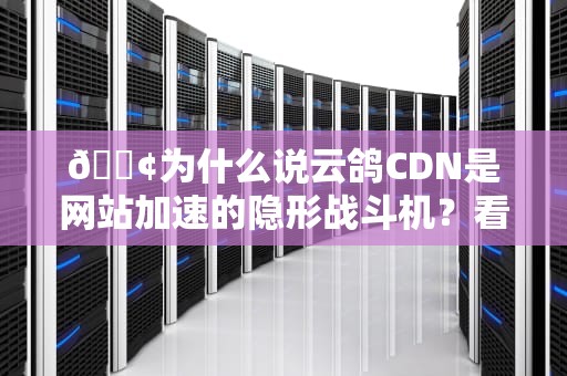 📢为什么说云鸽CDN是网站加速的隐形战斗机？看完这篇你就懂了！