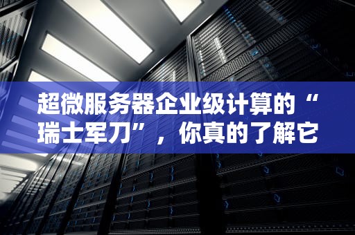 超微服务器企业级计算的“瑞士军刀”，你真的了解它吗？