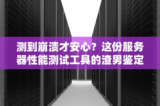 测到崩溃才安心？这份服务器性能测试工具的渣男鉴定指南请收好