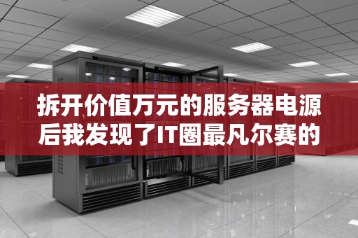 拆开价值万元的服务器电源后我发现了IT圈最凡尔赛的黑科技