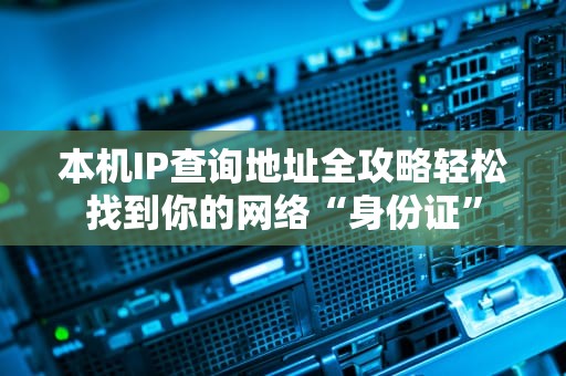 本机IP查询地址全攻略轻松找到你的网络“身份证”