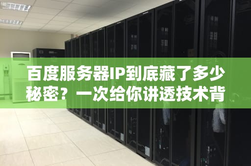百度服务器IP到底藏了多少秘密？一次给你讲透技术背后的小心机