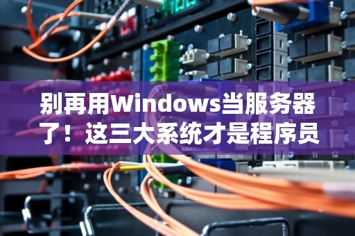 别再用Windows当服务器了！这三大系统才是程序员的真爱？