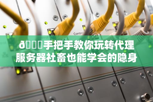 🔍手把手教你玩转代理服务器社畜也能学会的隐身上网术🔍