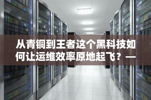 从青铜到王者这个黑科技如何让运维效率原地起飞？——揭秘服务器面板的十八般武艺