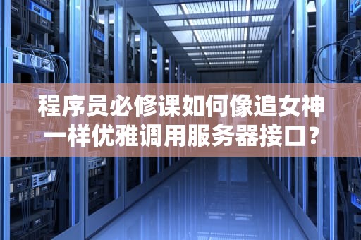程序员必修课如何像追女神一样优雅调用服务器接口？