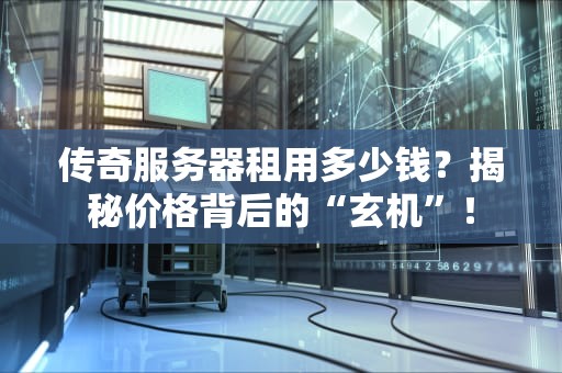 传奇服务器租用多少钱？揭秘价格背后的“玄机”！