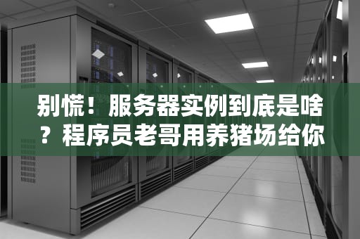 别慌！服务器实例到底是啥？程序员老哥用养猪场给你讲明白了！