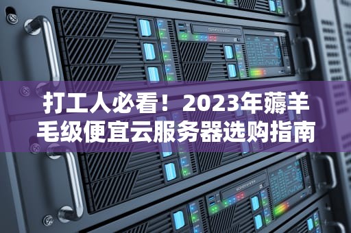 打工人必看！2023年薅羊毛级便宜云服务器选购指南（附防坑手册）