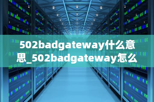 502badgateway什么意思_502badgateway怎么办_深度解析HTTP 502 Bad Gateway错误