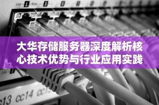 大华存储服务器深度解析核心技术优势与行业应用实践指南