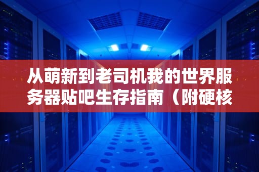 从萌新到老司机我的世界服务器贴吧生存指南（附硬核避坑手册）