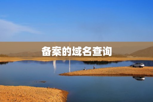 备案的域名查询
