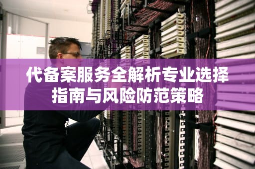 代备案服务全解析专业选择指南与风险防范策略