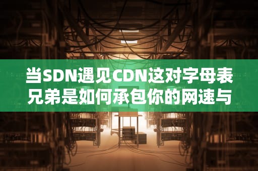 当SDN遇见CDN这对字母表兄弟是如何承包你的网速与快乐的？