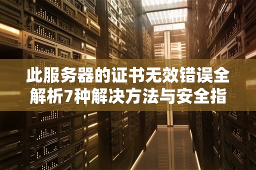 此服务器的证书无效错误全解析7种解决方法与安全指南
