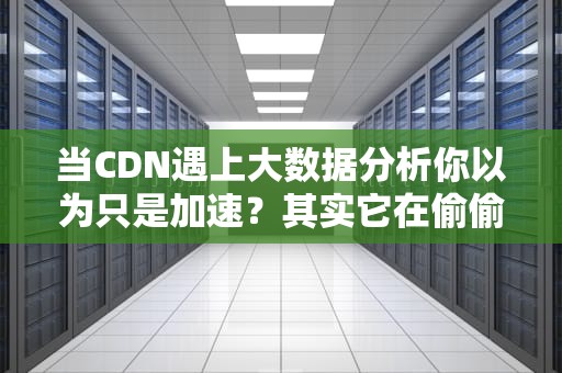当CDN遇上大数据分析你以为只是加速？其实它在偷偷干这些事