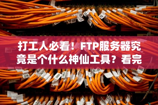 打工人必看！FTP服务器究竟是个什么神仙工具？看完这篇别再当职场小白了