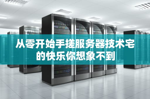 从零开始手搓服务器技术宅的快乐你想象不到