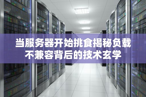 当服务器开始挑食揭秘负载不兼容背后的技术玄学